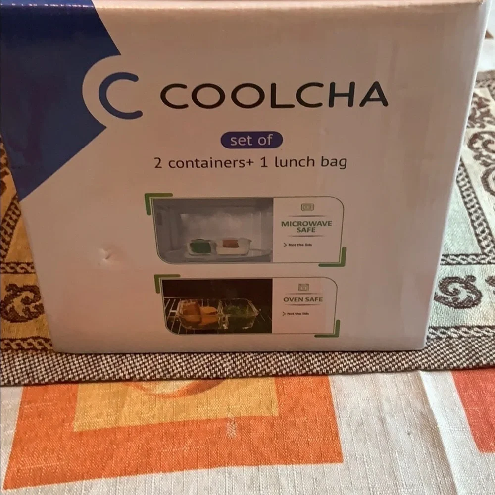 Coolcha lunchbag with glass food containers